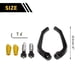 thumbnail image 4 of Protectores de Manos Universales de Aleación de Aluminio CNC de Unique Bargains - Protectores de Manillar de Alta Resistencia para Dirt Motocross ATV Scooter Tono Dorado, 4 of 7