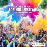 Color Blaze Holi Colored Powder 8 Individual Color Packets (1 Packet of Each Color)