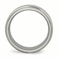 thumbnail image 2 of Titanium Ridged Edge 8mm Brushed and Polished Band Size 9, 2 of 6