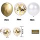 thumbnail image 2 of Gold Birthday Balloon, 60 Pieces Gold Confetti Helium Balloons, White Gold Balloon, Metallic Balloon, 2 of 3