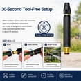 thumbnail image 6 of Heavy Duty Adjustable Twist Hose Nozzle Jet Sweeper Nozzle,High Pressure Metal Water Hose nozzle, Powerful High-Pressure Home Car Wash & Garden Sprayer, Metal Water hose Sprayer Attachment, 6 of 6