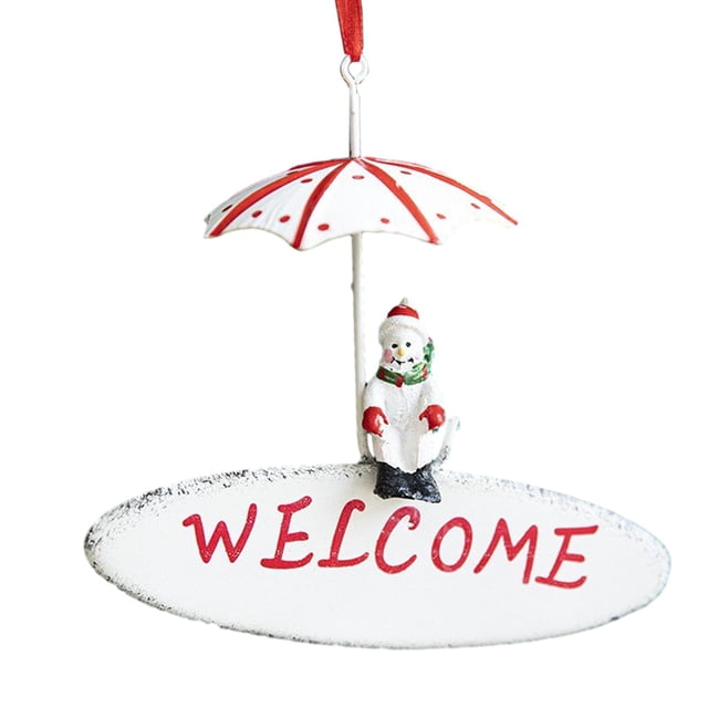 Colgante de árbol de Navidad, decoración colgante, coleccionable, rústico, divertido, navideño. Estilo D 14cmx11cm