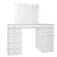 thumbnail image 5 of Impressions Vanity SlayStation Plus 2.0 Vanity Table with Mirror and 5 Drawer Units  (Bright White), 5 of 5