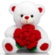 thumbnail image 1 of Peluche de peluche BEJOY para San Valentín, blanco, 40 cm, 1 of 1