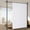 White, variant on 100% Blackout Room Divider Curtains Sets Black 1 Panel W100 x L84in No Drill Curtain Rods(H) 43-120×(W) 35-100 in for Bedroom Privacy Partition Separator