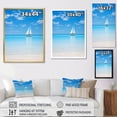thumbnail image 4 of Designart "Boat gracefulness Minimalism I" Nautical & Beach Floater Framed Canvas Print, 4 of 7
