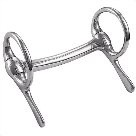 WEAVER LEATHER MINIATURE HALF CHEEK DRIVING HORSE BIT MULLEN MOUTH NICKEL PLATED