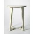 thumbnail image 2 of Butler Specialty Company Devin Round Low Profile Modern End Table - White, 2 of 2