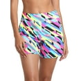 thumbnail image 3 of RELLECIGA Women's High Waisted Swim Shorts with Pockets UV Sun Protection Board Shorts, 3 of 7