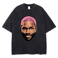 thumbnail image 2 of Frank-Camiseta de gran tamaño para hombre, camisetas sin mangas de algodón 100%, ropa de calle de música rubia, chaleco sin mangas de Hip Hop, ropa gráfica, 2 of 3