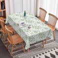 thumbnail image 3 of Aofoto Floral Tablecloth 60x120 Inches Rectangle Flower Spring Table Cloth Stain Resistance Restaurant, Picnic, Indoor and Outdoor Decoration Dining Green, 3 of 6