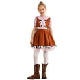 thumbnail image 7 of iiniim Girls Western Costume Cowgirls Dress for Halloween Cosplay Dress-up Party Pink 6, 7 of 7