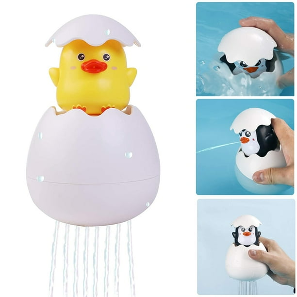 Bathtub Toy Cute Duck Penguin Rabbit Egg Kids Toddlers Bathroom Bathing Water Spray Sprinkler