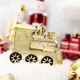 thumbnail image 4 of Juego de adornos de esferas de Navidad, esplendor de Navidad ,colgantes decorativos inastillables para decoración de árbol de Navidad(Vino tinto y dorado)(), 4 of 5