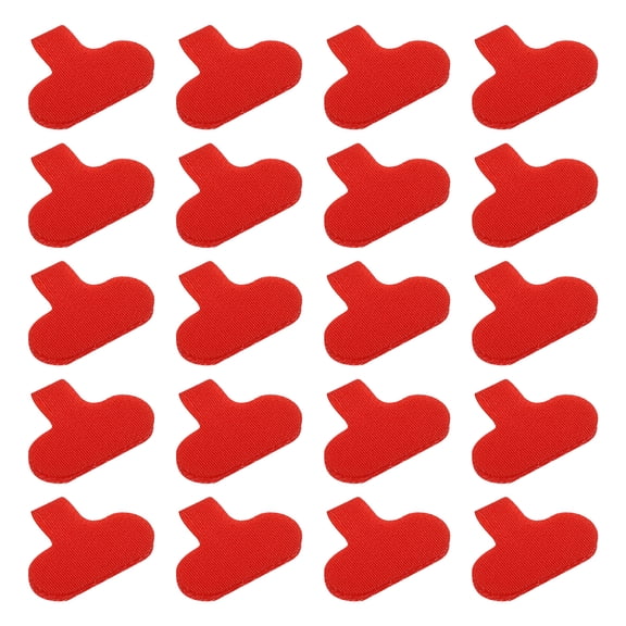 Uxcell 0.6 x 1.5 inch Cable Labels Write on Cord Labels Tags for Cable Management and Identification, 20 Pack Red