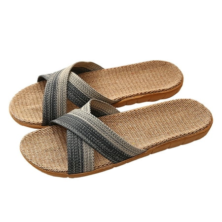 

Vedolay 2023 Summer Slippers Slippers for Men Bathroom Non Slip Thick Sole Platform Shoes Gray 10.5