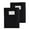 Black, variant on 2Pcs File Folder Two Pocket Folder with Clear Label Window, Letter Size Paper Folders Document Folder for Office School