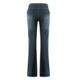 thumbnail image 6 of Douhoow Women Jeans Vintage Low Waist Pockets Flare Denim Pants Retro Cargo Trousers, 6 of 9
