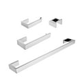 thumbnail image 3 of Interbath 4-Piece Bath Hardware Set with Towel Bar, Robe hook, Toilet Paper Holder and hand towel holder Chrome Chrome Finish, 3 of 5