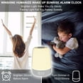 thumbnail image 2 of Touch Wake Up Night Light with Sunrise Simulation Alarm Clock, 3 Ways Dimmable Warm White Bedside Lamp RGB Atmospheric Table Bedside Lamp, Timer Mode, 2 of 5