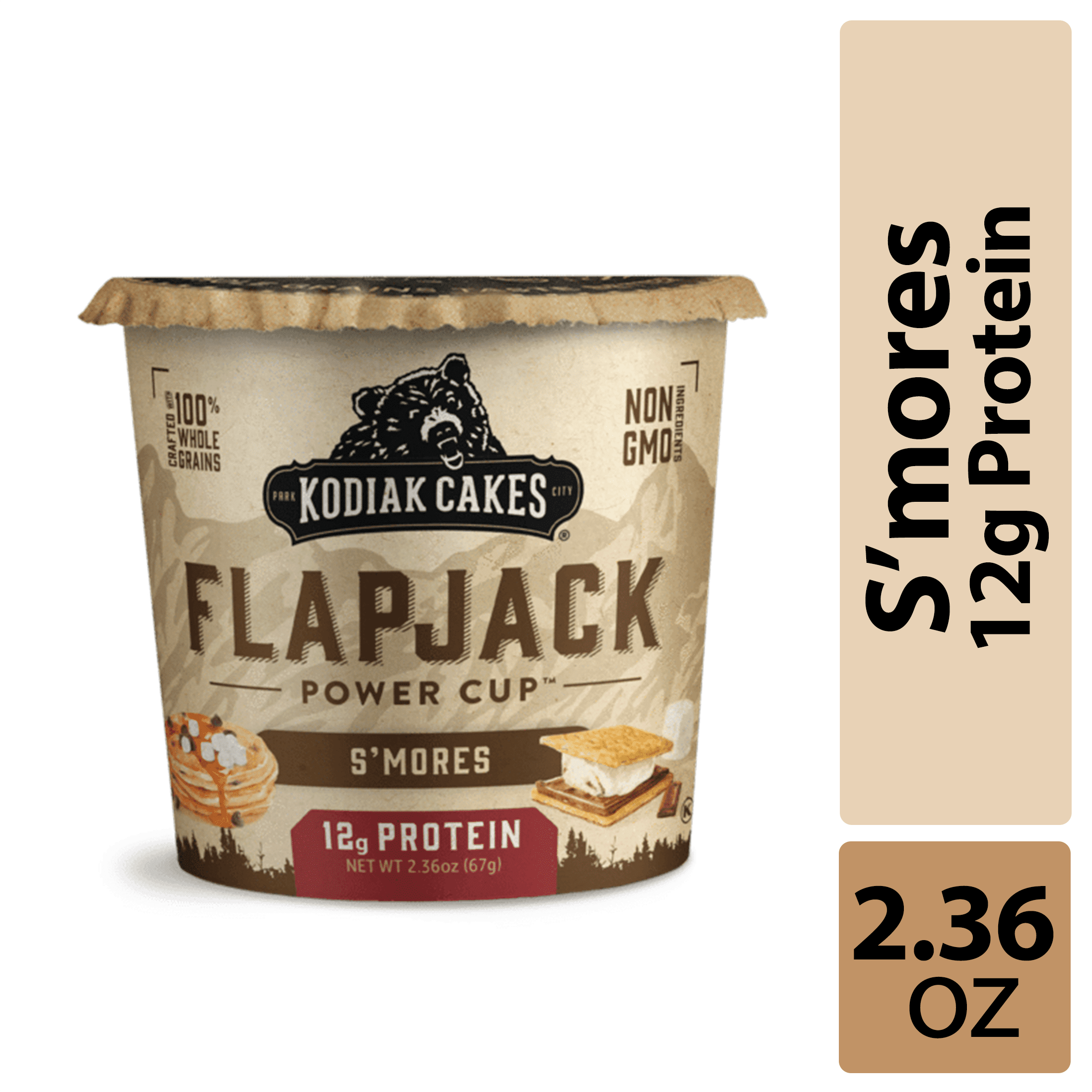 Kodiak Protein-Packed S'mores Flapjack Power Cup, 2.36 oz