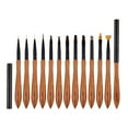 thumbnail image 5 of Tnobhg Sandalwood Nail Art Brush Japanese-style Ergonomic Handle Design Eco-friendly Classic Nail Art Brush, 5 of 8