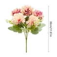 thumbnail image 3 of Artificial 6-headed Chrysanthemum Bouquet Small Bouquet Wedding Bridal Bouquet Artificial Flower Arrangement Setting., 3 of 6