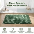 thumbnail image 6 of REGALWOVEN Geometric Bathroom Rug - 3D Textured Plush Bath Mat, Ultra Soft Absorbent Microfiber Shower Rug,Machine Washable Dark Green 24" x 16", 6 of 6
