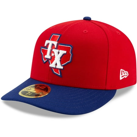 Men's New Era Red/Royal Texas Rangers 2020 Alternate 3 Authentic Collection On Field Low Profile 59FIFTY Fitted Hat