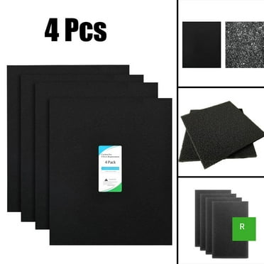 4Pack HPA300 Carbon Pre Filter for Honeywell HPA300 Series Air Purifier, Precut Premium HRF-A300 Activated Carbon Filter Replacement for Dust, VOC, Smoke/Pet Odors
