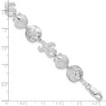 thumbnail image 2 of Million Charms 925 Sterling Silver Polished Starfish,Shell,Sand Dollar Bracelet, 2 of 3