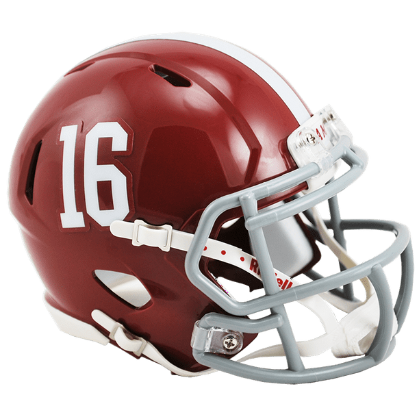Riddell NCAA University of Alabama #16 Speed Mini Helmet - Walmart.com - Walmart.com