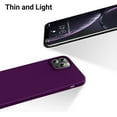 thumbnail image 4 of Compatible with iPhone 12 Pro Max Case 6.7 inch(2020),[Silky and Soft Touch Series] Premium Soft Liquid Silicone Rubber Full-Body Protective Bumper Case for iPhone 12 Pro Max (Purple), 4 of 5