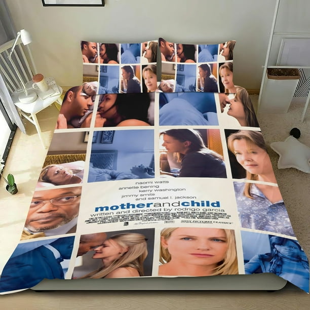 Madre e Hijos Conjunto de sábanas temático, trío de piezas, cómodo y amigable con la piel, diseño único, regalo de decoración para el hogar para familiares, amigos y fans,173cm *218cm