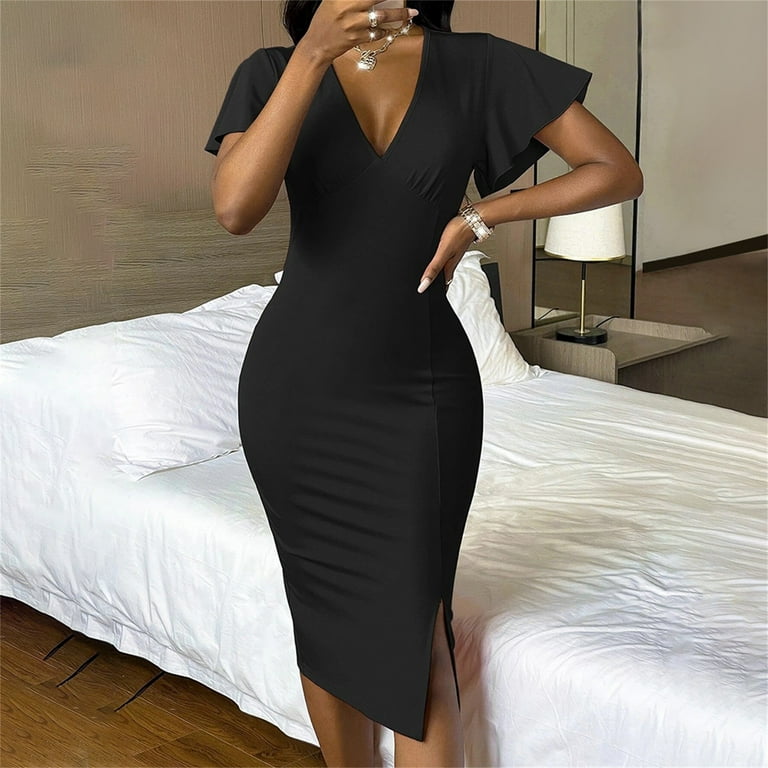 After five black shop dresses
