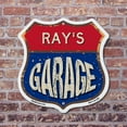 thumbnail image 3 of Ray's Garage 6 inch X 6 inch Shield Shaped Commercial Grade Plastic Sign Weather Resistant, UV Protected To last, Gift for Dads and Uncles Classic Americana Crafted in the USA, 3 of 6