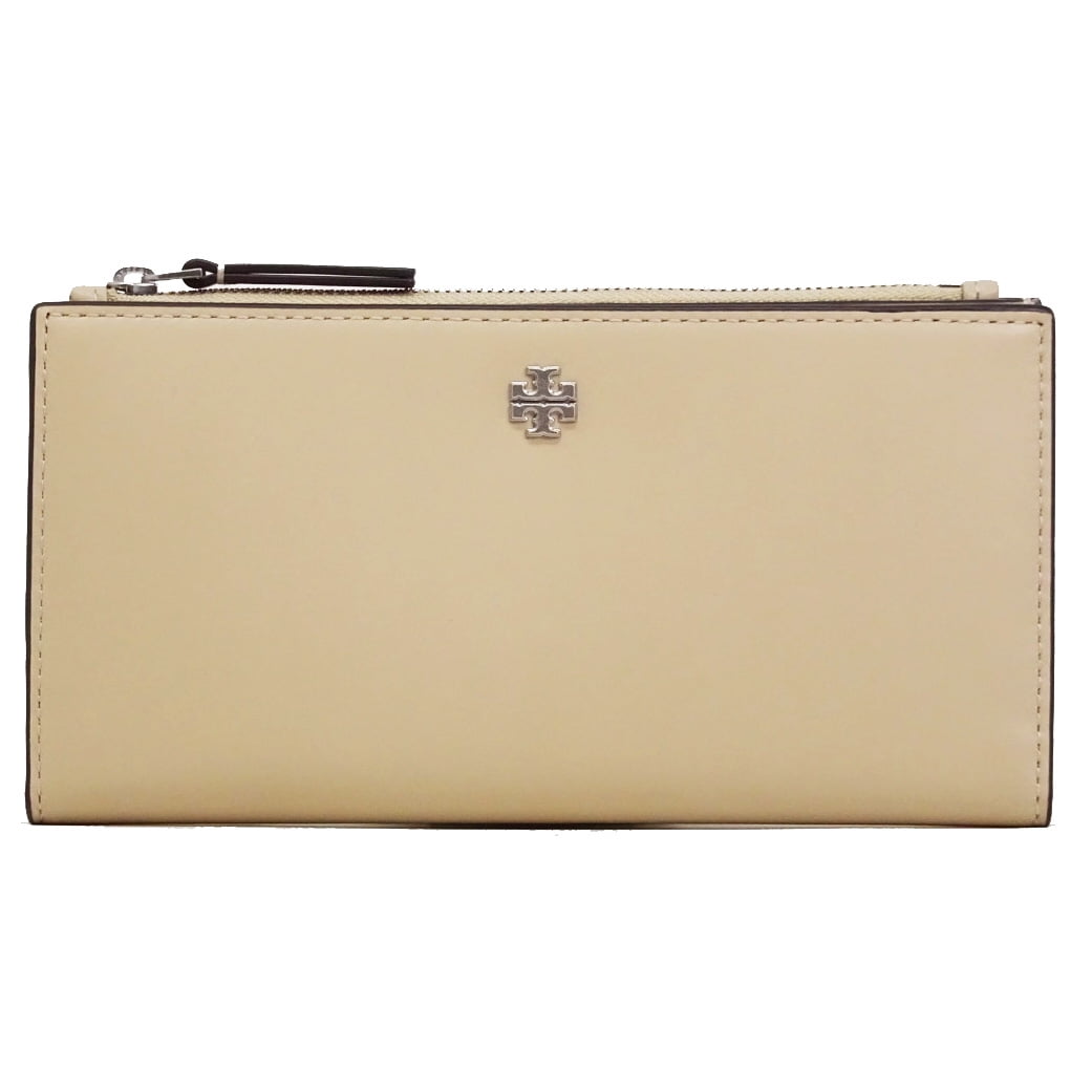 Tory Burch Emerson Saffiano Leather L-Zip Continental Wallet (Pink