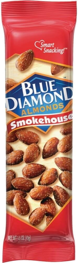 Blue Diamond Almond Variety, 6 Classic Flavors, 3 Bags each Flavor, 1.5 Ounce (Pack of 18)