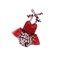 thumbnail image 3 of Aunavey Newborn Baby Girl Valentine's Day Outfit Heart Sequin Romper Tutu Dress Onesie Bodysuit, 3 of 7