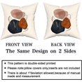 thumbnail image 4 of Boho Navy Blue Burnt Orange Pillow Covers 20X20 In Mid Century Modern Aesthetic Colorful Pillow Cases Set of 2 Abstract Geometric Minimalist Throw Pillow Home Decor For Room Couch Sofa Patio Porch, 4 of 6