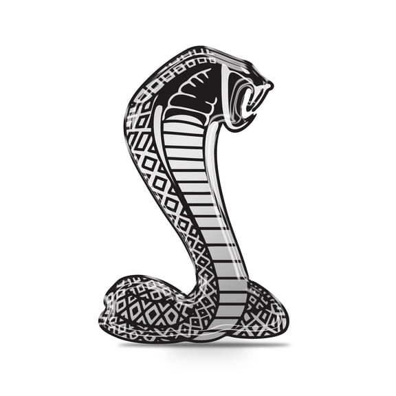 Ford Mustang Cobra 4" Full-Color Flexible 3D Clear Dome Decal