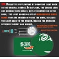 thumbnail image 3 of (x3) 3M Reflective Saudi Arabia Flag Stickers | Versatile & High Quality Safety Decals | Flag of Saudi Arabia Sticker Decals | Perfect for Hard hats, laptops, bikes, toolboxes and more!, 3 of 3