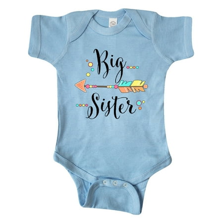 

Inktastic Big Sister- dots and arrow Gift Baby Girl Bodysuit