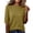Yellow, variant on Lmnyox Summer T Shirt for Women Solid Color Half Sleeve Round Neck Tee Shirt Trendy Loose Ribbed Knit Basic Tops