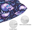thumbnail image 3 of KLL Blue Skull Crystal Pillow Covers Envelope Closure,Super Soft and Cozy Fuzzy Fleece Pillow Case Cover (No pillow core） 14"x20", 3 of 5