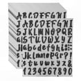 thumbnail image 4 of Black Adhesive Vinyl Stickers, 720 Pcs Letter & Number Decals for DIY Projects, Home Decor, Doors, Windows (10 Sheets), 4 of 5
