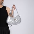 thumbnail image 4 of Bolso bandolera para mujer, de gran capacidad, a la moda, sencillo, para el viajero (plateado) FLhrweasw Nuevo, 4 of 8