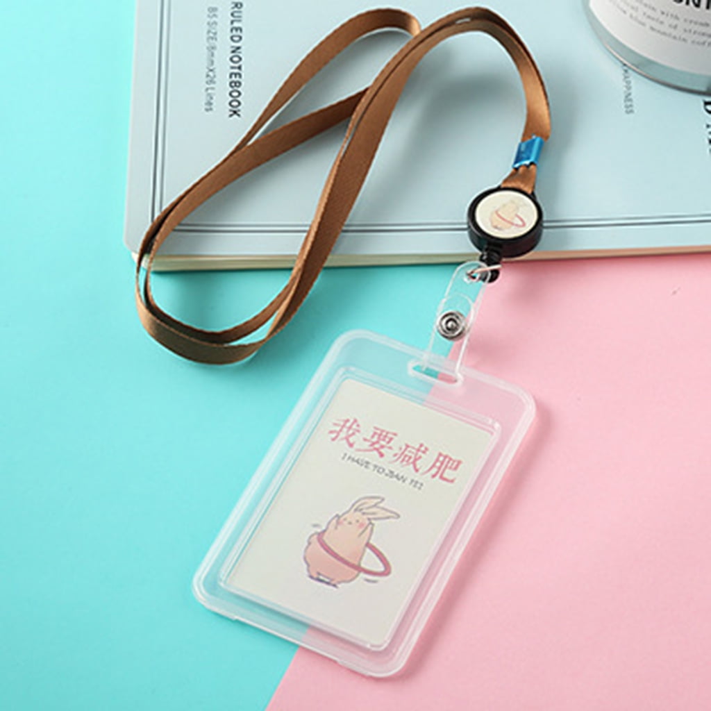 Card Holder Id Case Badge Neck Strap Lanyard