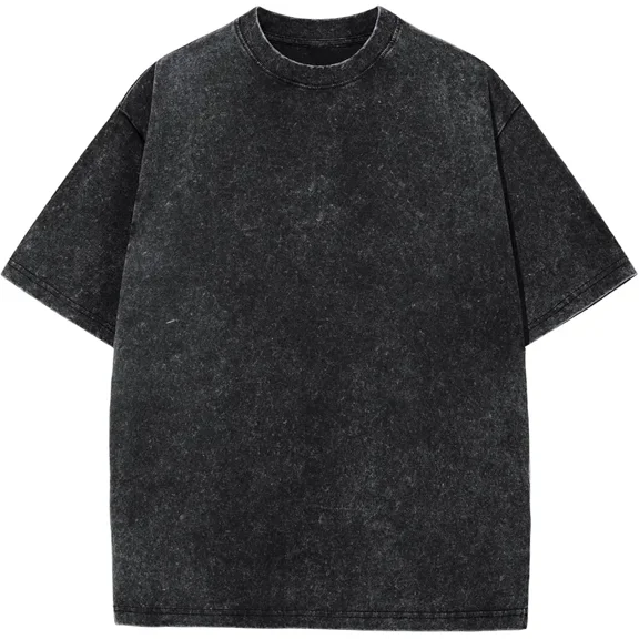 Men's Oversized Cotton T-Shirts Loose Fit Vintage Washed Tee Unisex Short Sleeve Casual Shirts Tops