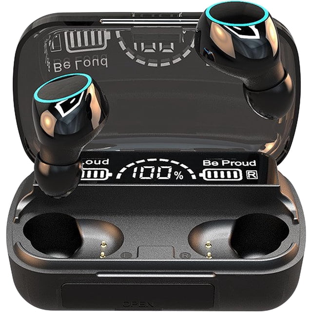 Auriculares inalámbricos Bluetooth 5.3, tiempo de reproducción prolongado, auriculares con reducción de ruido con control táctil, miniauriculares internos con micrófono a prueba de agua IP7, compatibl
